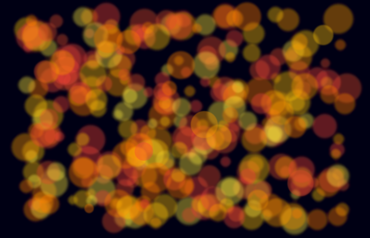 Bokeh Circles, thrly. Made with p5.js